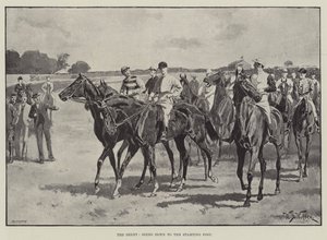El Derby, yendo al Poste de Salida de William Barnes Wollen